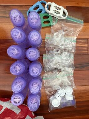Dr Browns Options+ Purple Baby Bottles and Nipples Set